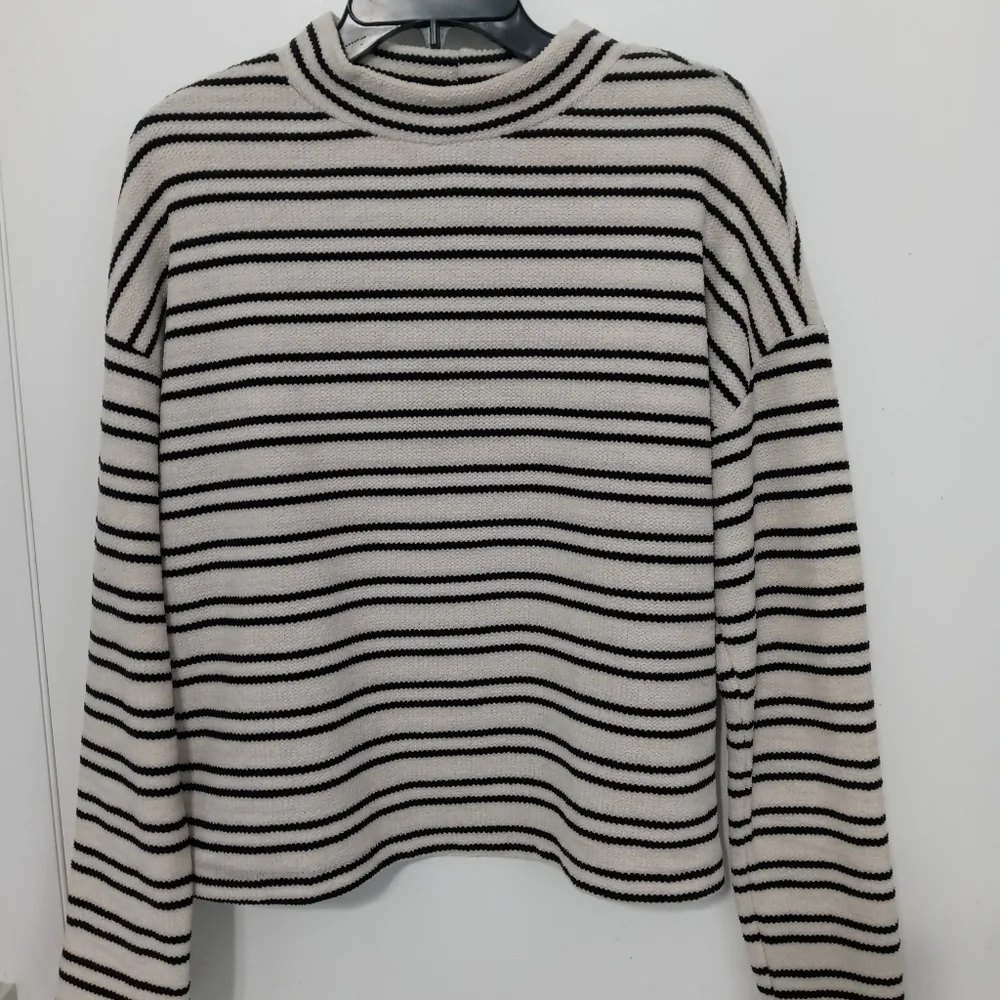 Sanctuary Everyday Long Sleeve Striped Polyester Super Soft Stretch sweater